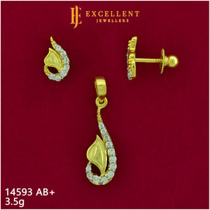 Pendant With Earring - 038