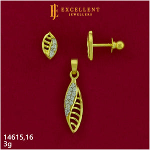 Pendant With Earring - 054