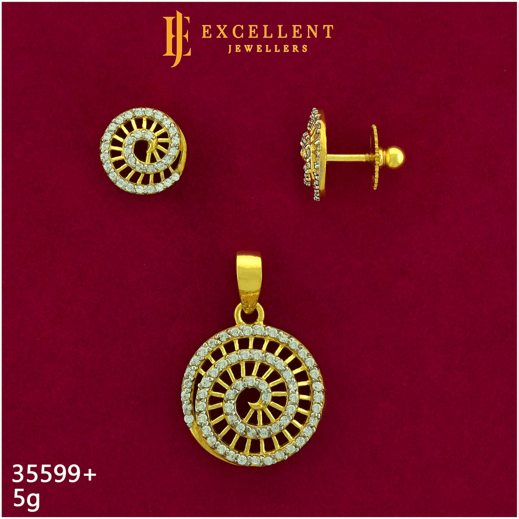 Pendant With Earring - 040