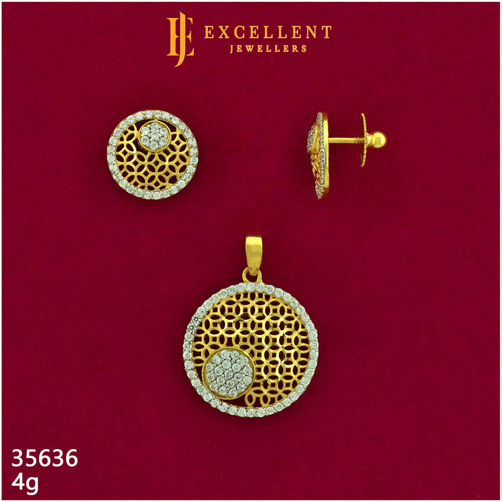 Pendant With Earring - 041