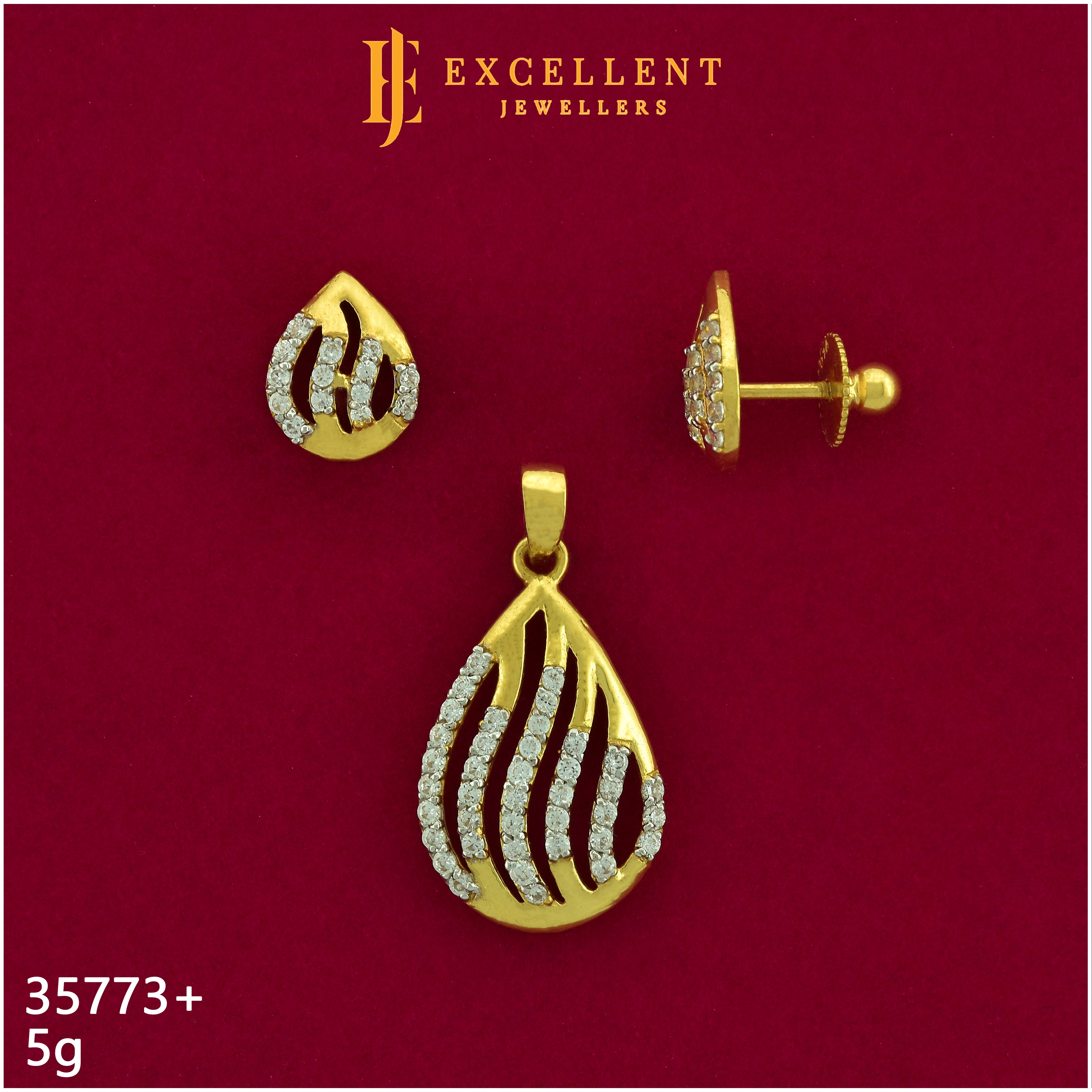 Pendant With Earring - 043