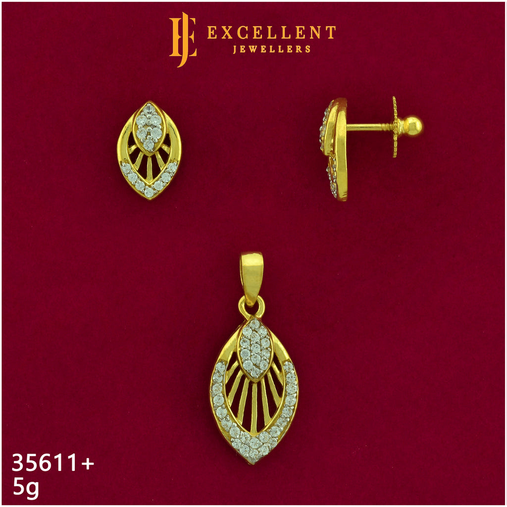 Pendant With Earring - 046