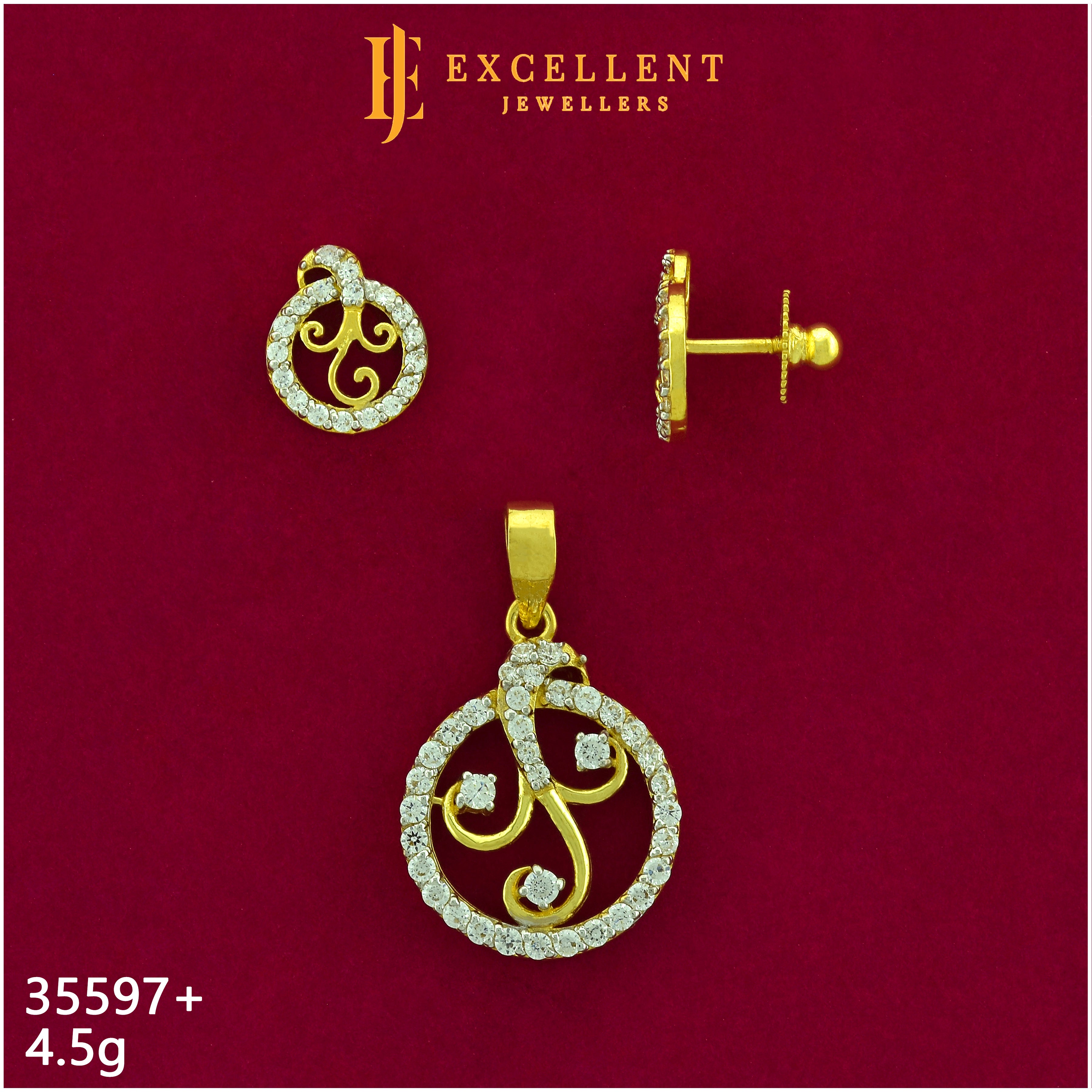 Pendant With Earring - 047