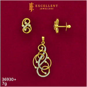 Pendant With Earring - 048